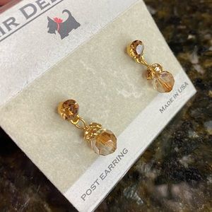 New, small post earrings
